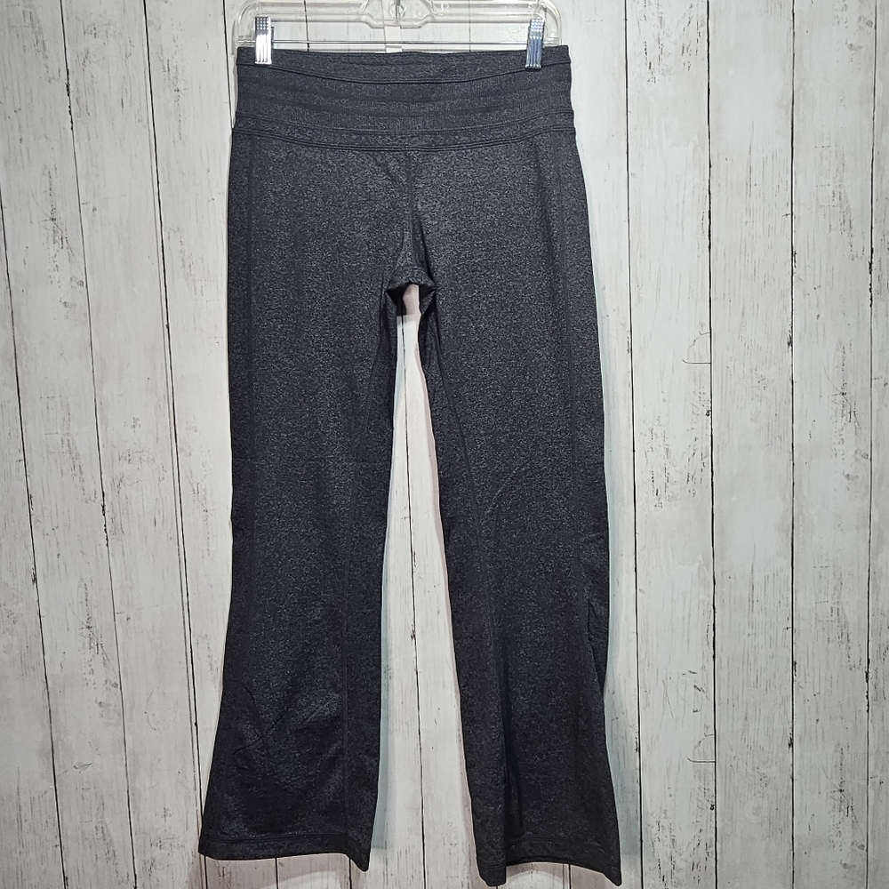 Prana Women's Breathe Gray Stretch Full Length Athletic Pants Size Medium.